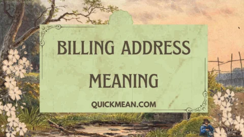 billing address meaning