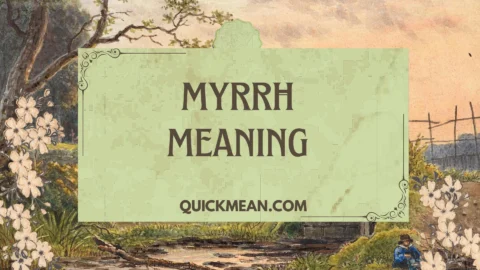 myrrh meaning