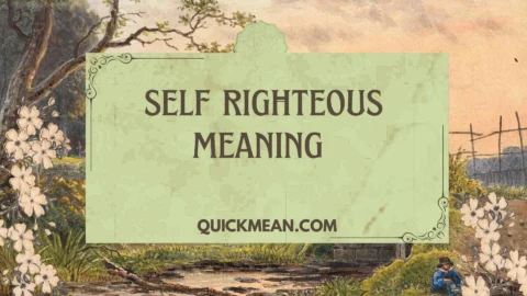 self righteous meaning