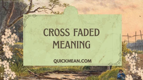 cross faded meaning