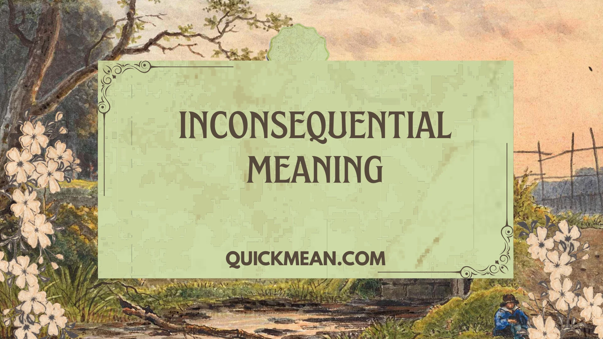 Inconsequential Meaning in Text: Why This “Small” Word Can Say ...